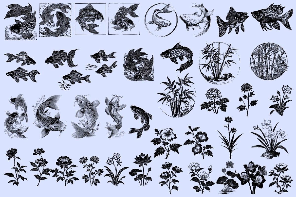 Chinese Culture vector illustrations, an Object Illustration by Nocturnal Wolf (Photo 18 of 19)