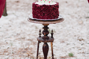 Marsala christmas cake featuring decor, decoration, and dish