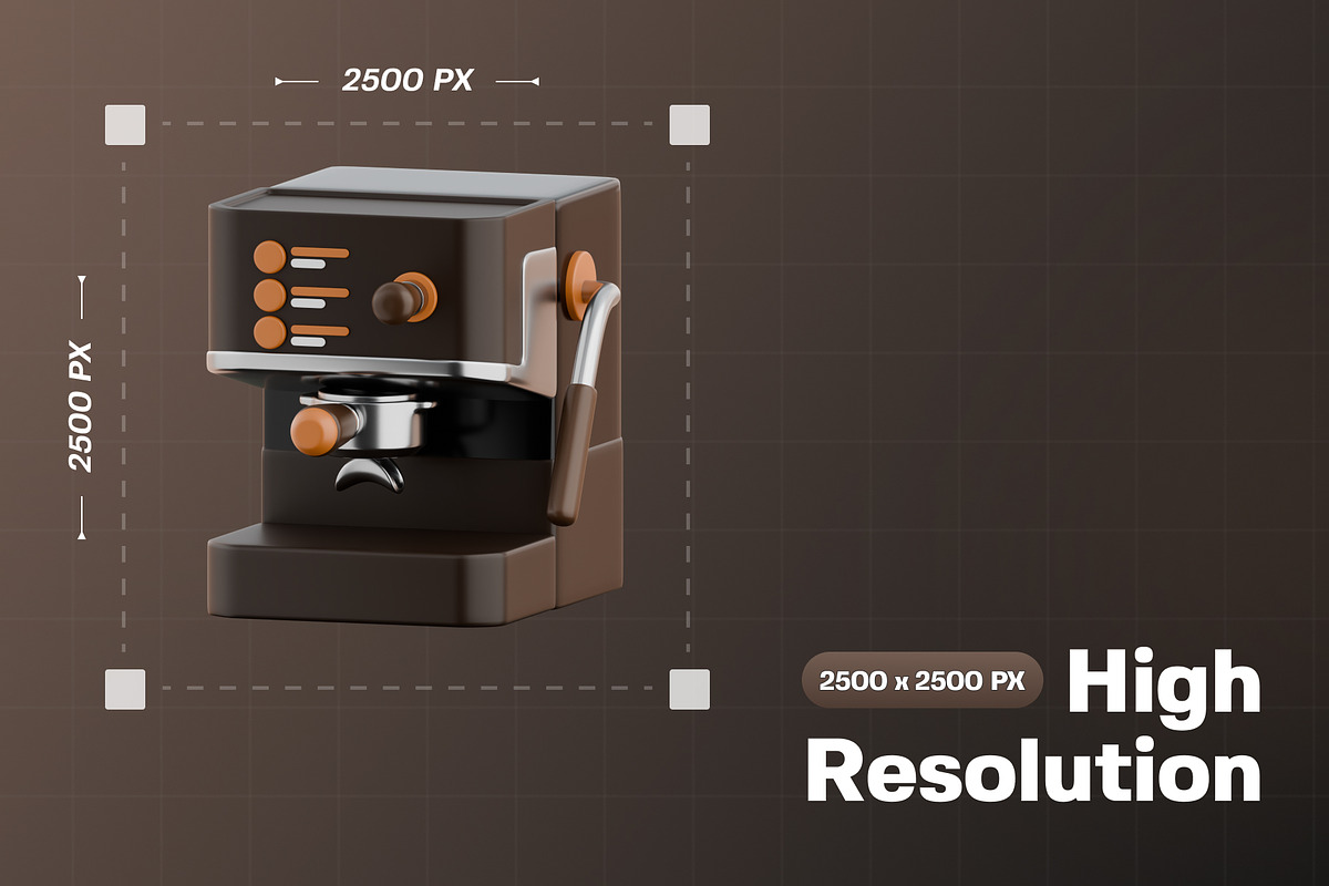 Coffee Shop 3D Icon Pack, an Object 3D Model by Haps Space (Photo 2 of 4)