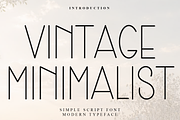 Vintage Minimalist, a Sans Serif Font by InermediaSTUDIO (Thumbnail 1 of 8)