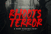 Rhoots Terror - Horror Typeface Font, a Handwritten Font by Bayuktx (Thumbnail 1 of 7)