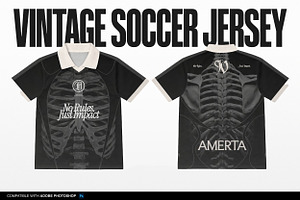 Vintage Soccer Jersey Mockup Vol.2