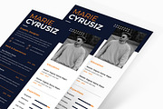 Dark Graphics Resume CV, a Resume Template by iDoodle Studio (Thumbnail 2 of 4)
