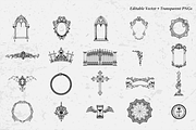 Gothic Frame & Ornament Set, a Seasonal Illustration by Invisual Studio (Thumbnail 2 of 7)