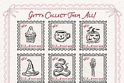 Vintage Halloween Clipart, Spooky, a Seasonal Illustration by The October Creative (Thumbnail 7 of 7)