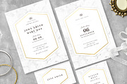 Marble Wedding Invitation Suite, an Invitation Template by Vynetta (Thumbnail 1 of 5)