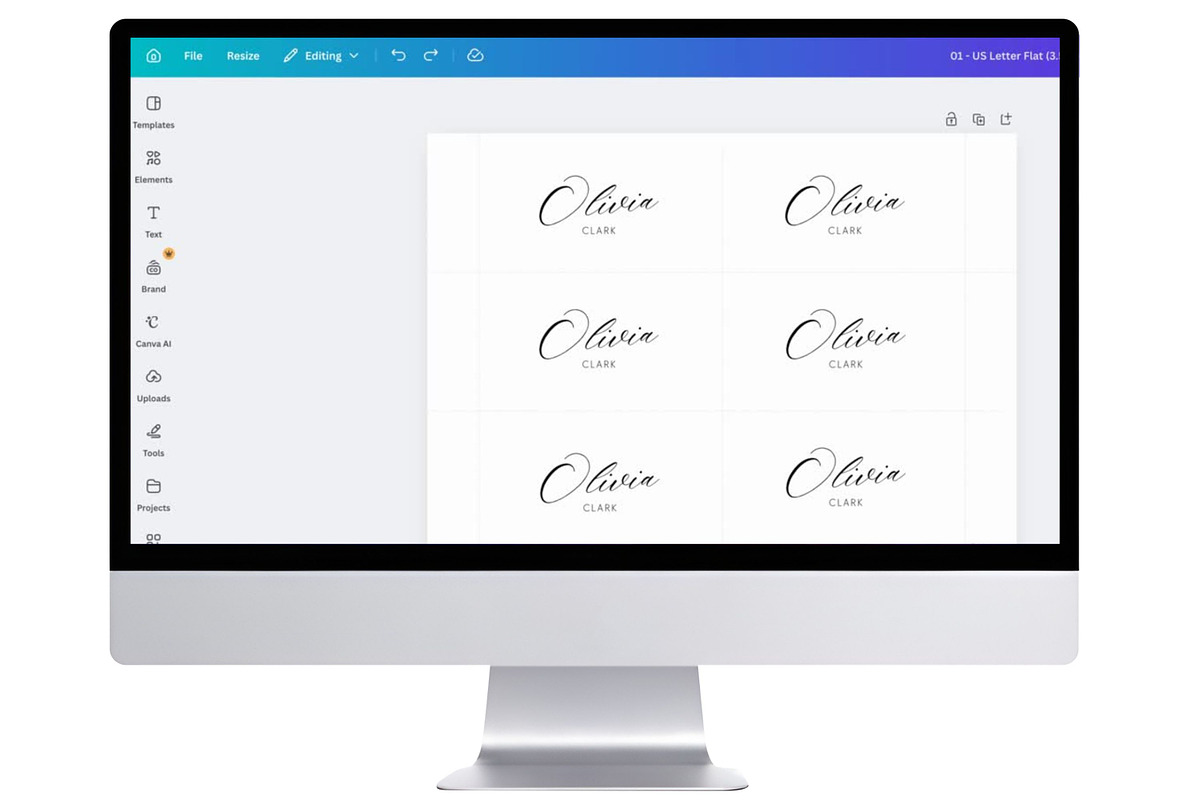 Wedding Place Cards | Canva editable, a Card Template by Arfis (Photo 3 of 9)