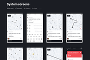 Mobile Taxi UI Kit, an UI Kit Template by OlgaSokolova (Thumbnail 3 of 3)