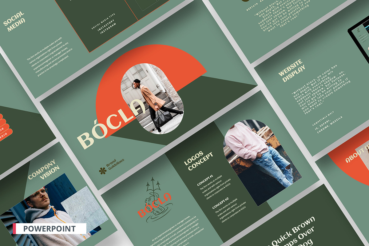 Bocla Brand Guidelines Powerpoint, a Presentation Template by temphall (Photo 1 of 9)