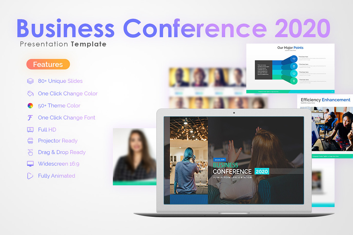 Business Conference Template, a Presentation Template by GraphicBerg (Photo 1 of 12)