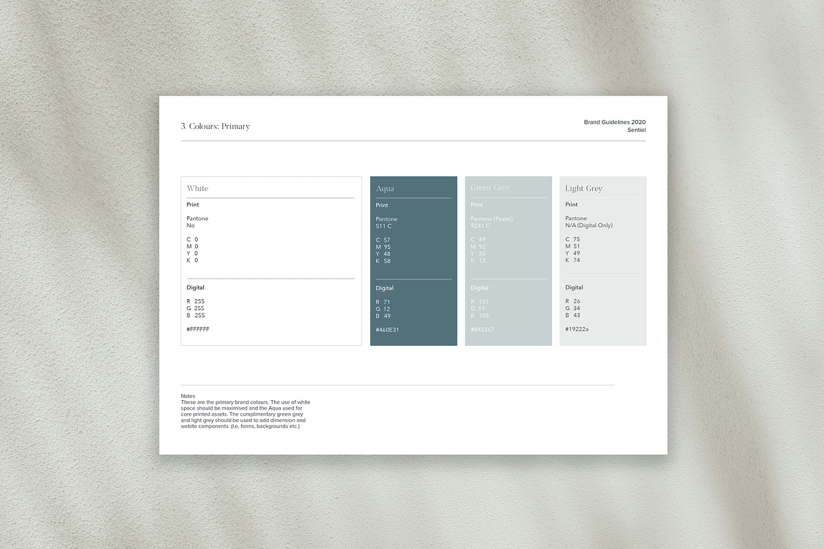 Sentiel Brand Proposal | Indesign CC, a Branding & Logo Template by Mindful Mapbooks Co. (Photo 7 of 11)