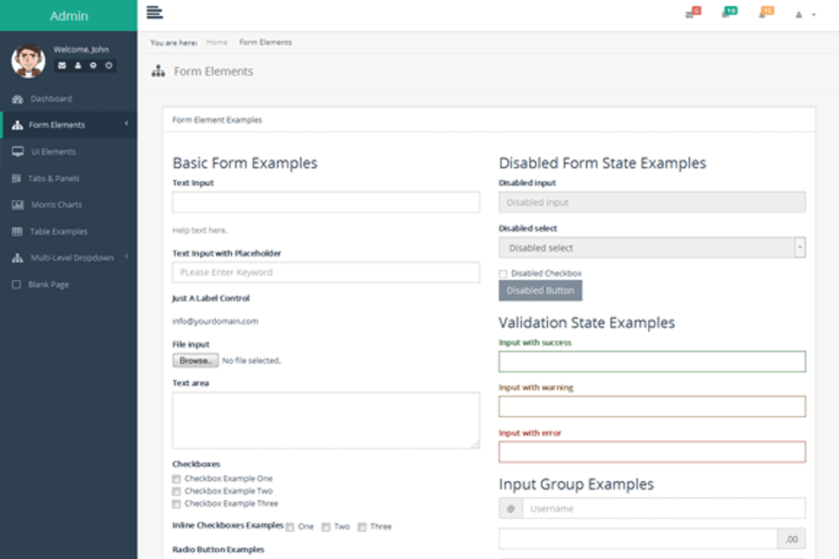 RS Bootstrap Admin, a Bootstrap Template by Jnix Tech (Photo 4 of 4)
