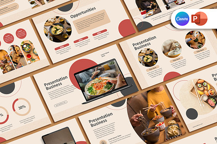 Food Powerpoint Template, a Presentation Template by SKY CREATION