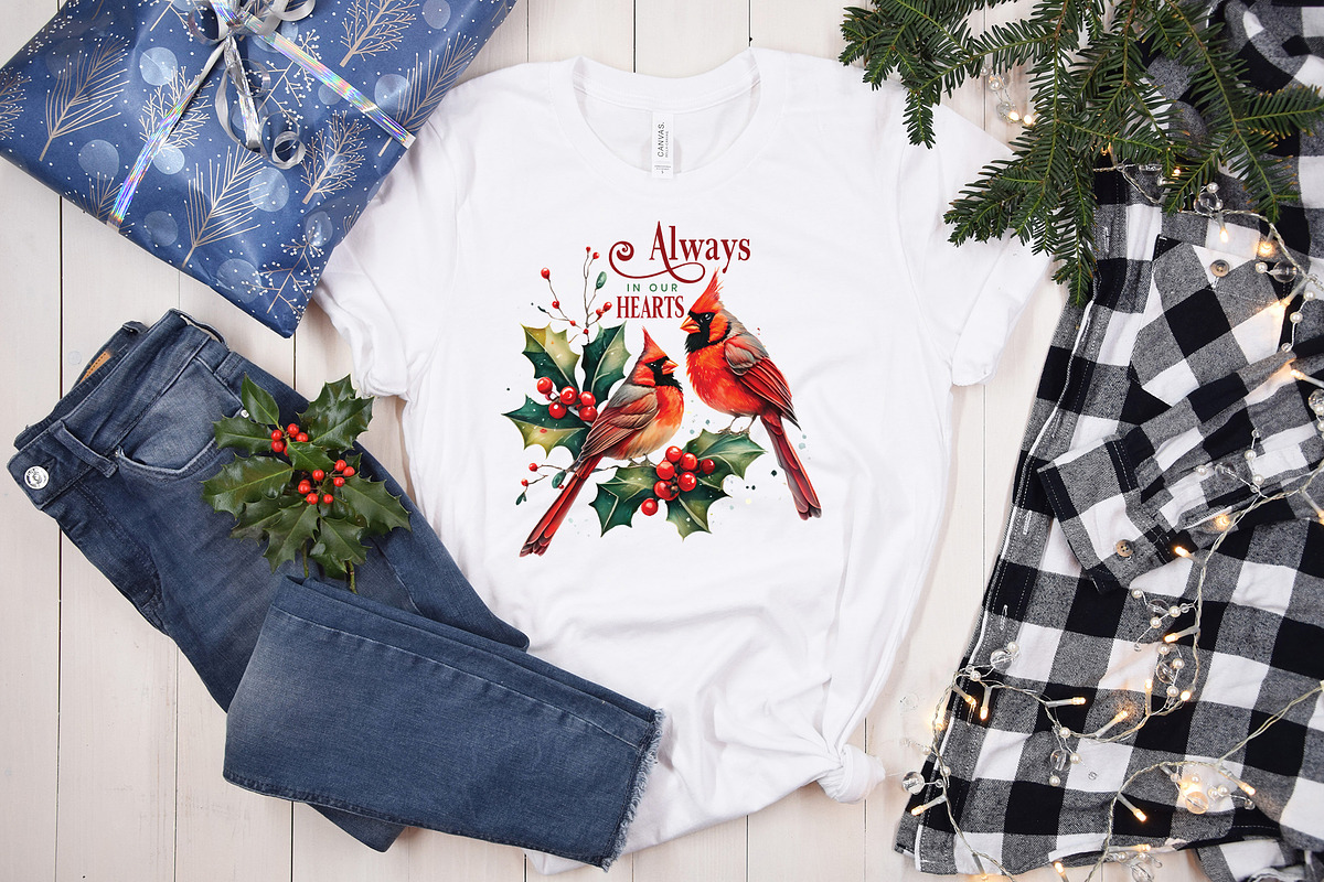 Cardinal Christmas PNG Bundle, a Graphic by CraftlabSVG (Photo 4 of 15)