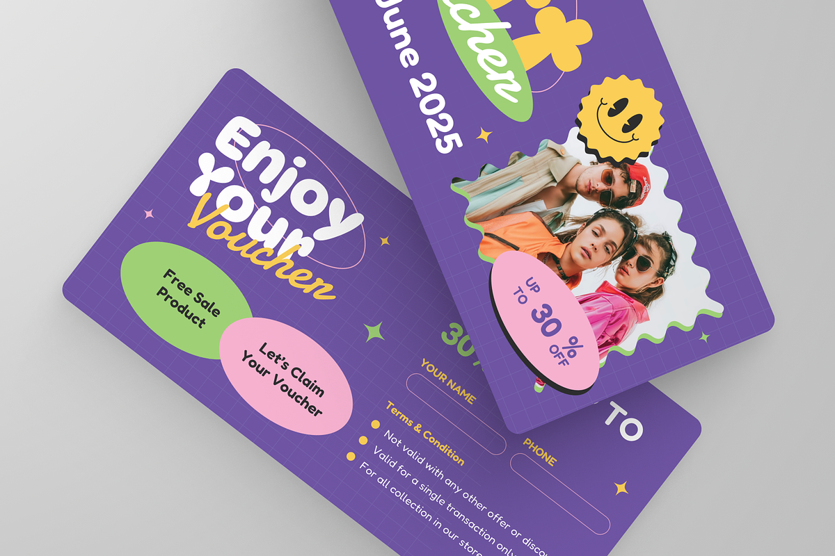 Fashion Boutique Pop Gift Voucher, a Print Template by Annora Studio (Photo 3 of 5)