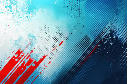Colorful abstract art with lines