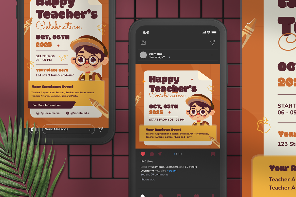 World Teachers Day Flyer, a Flyer Template by Annora Studio (Photo 2 of 4)