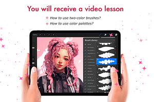 Procreate Hair Female Braids Brushes