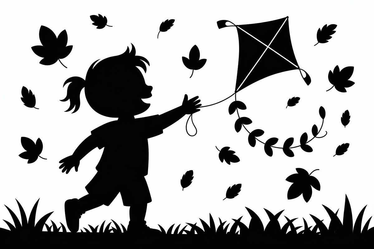 Kids Flying Kite Laser Cut Bundle, an Object Illustration by balal (Photo 4 of 11)