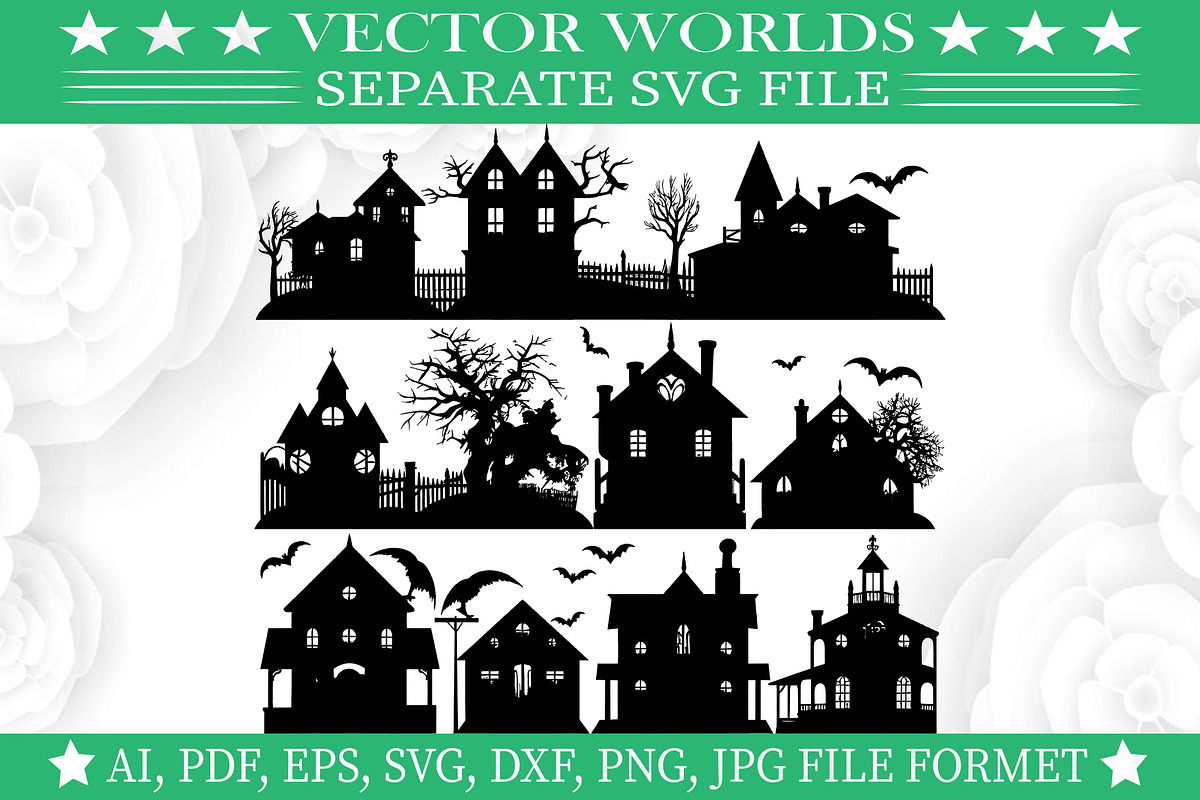 Scary House SVG, Scary House SVG, an Object Graphic by VectorWorlds