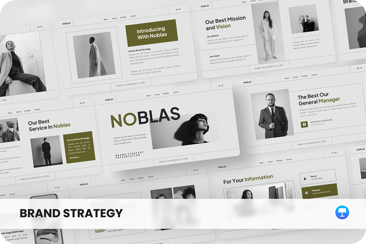Noblas - Brand Strategy Keynote, a Presentation Template by SquidPixey (Photo 1 of 6)