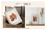 Autumn Spicy.Hand draw watercolor, an Object Graphic by ma_i_vi (Thumbnail 10 of 10)