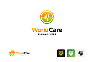 Global Care Logo Designs Vector