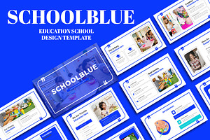 Schoolblue Keynote & GSL Template, a Presentation Template by yanindesign