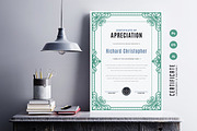 567. Modern Certificate Template, a Stationery Template by CreativeRezwan (Thumbnail 3 of 3)