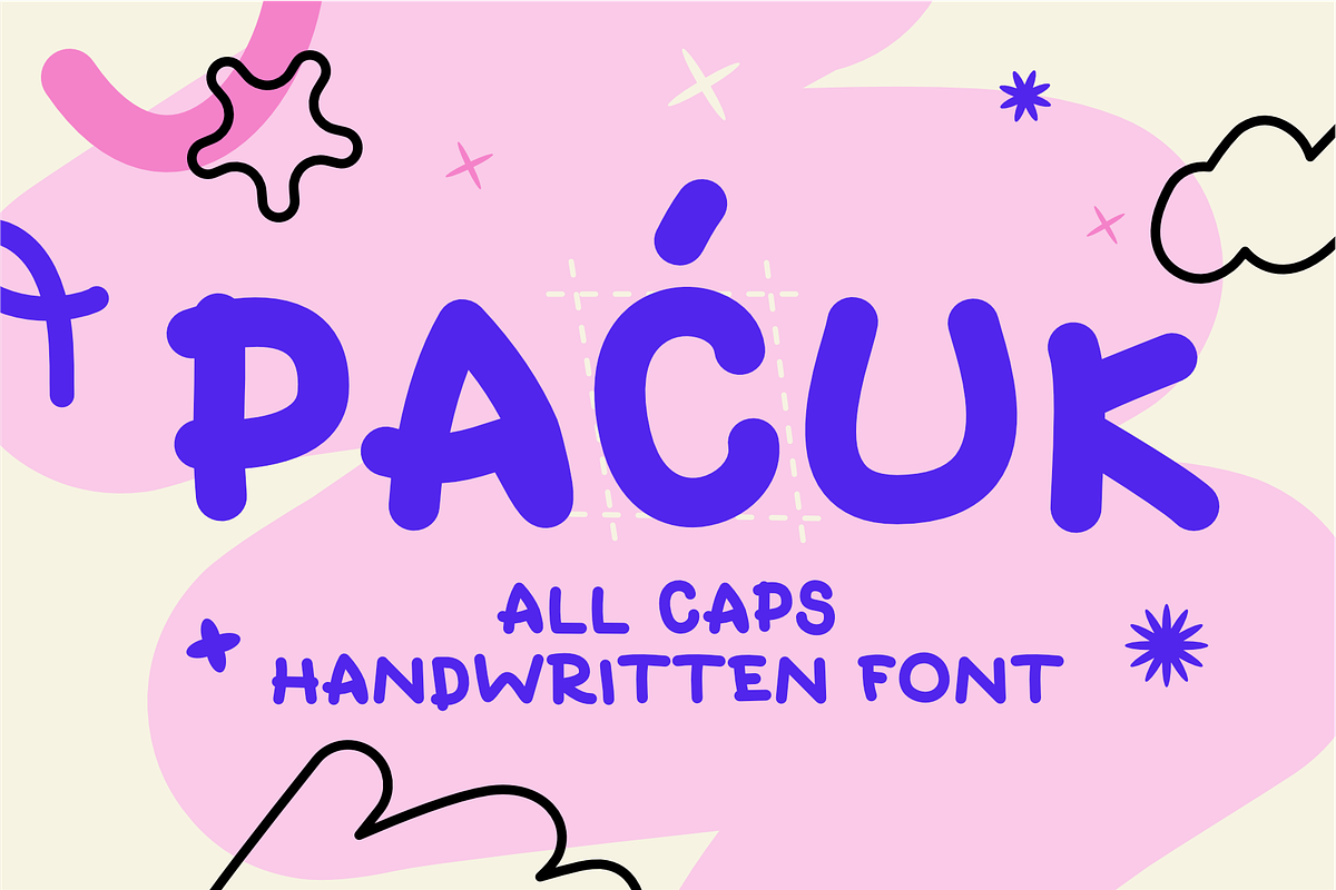 Pacuk - round handwritten font