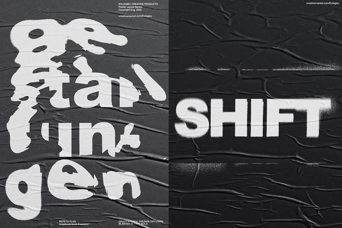 Typographic Poster Layouts No.01, a Poster Template by Evlogiev Studio (Photo 2 of 14)
