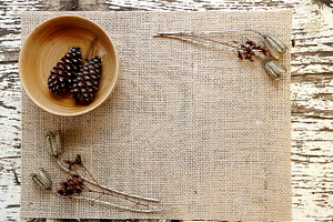 Rustic burlap featuring styled photography, rustic, and burlap