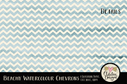 Beachy Watercolor Chevron Textures, a Texture Graphic by Clikchic Designs (Thumbnail 3 of 6)