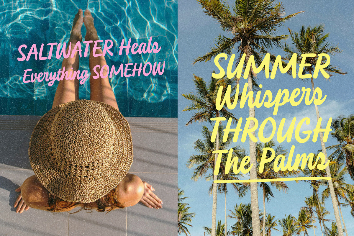Jamoa Script – Playful Groovy Script, a Handwritten Font by Four Lines Std. (Photo 7 of 9)