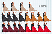 Love couple clipart, an Illustration by Illustrator Space (Thumbnail 2 of 10)