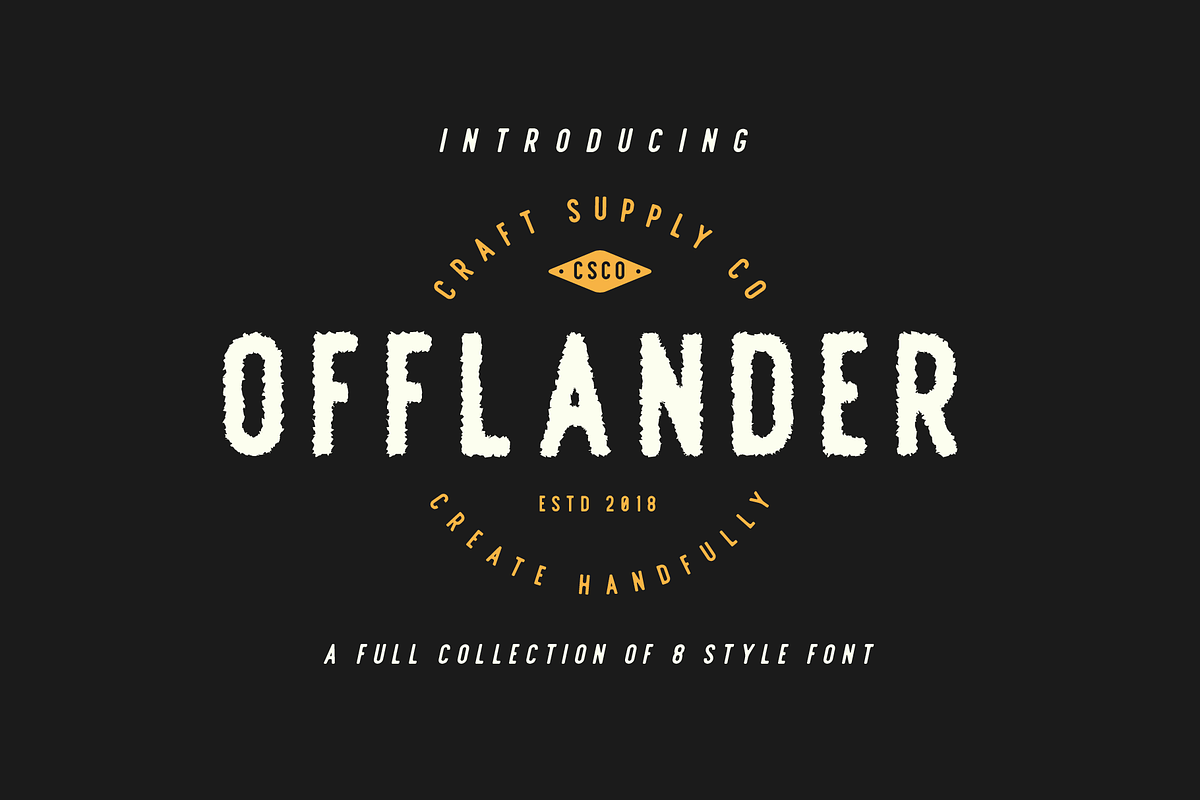 Offlander - Font Family preview 4