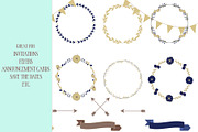 Wreath Clipart Vector, a Decorative Illustration by Digital Sugar (Thumbnail 4 of 5)