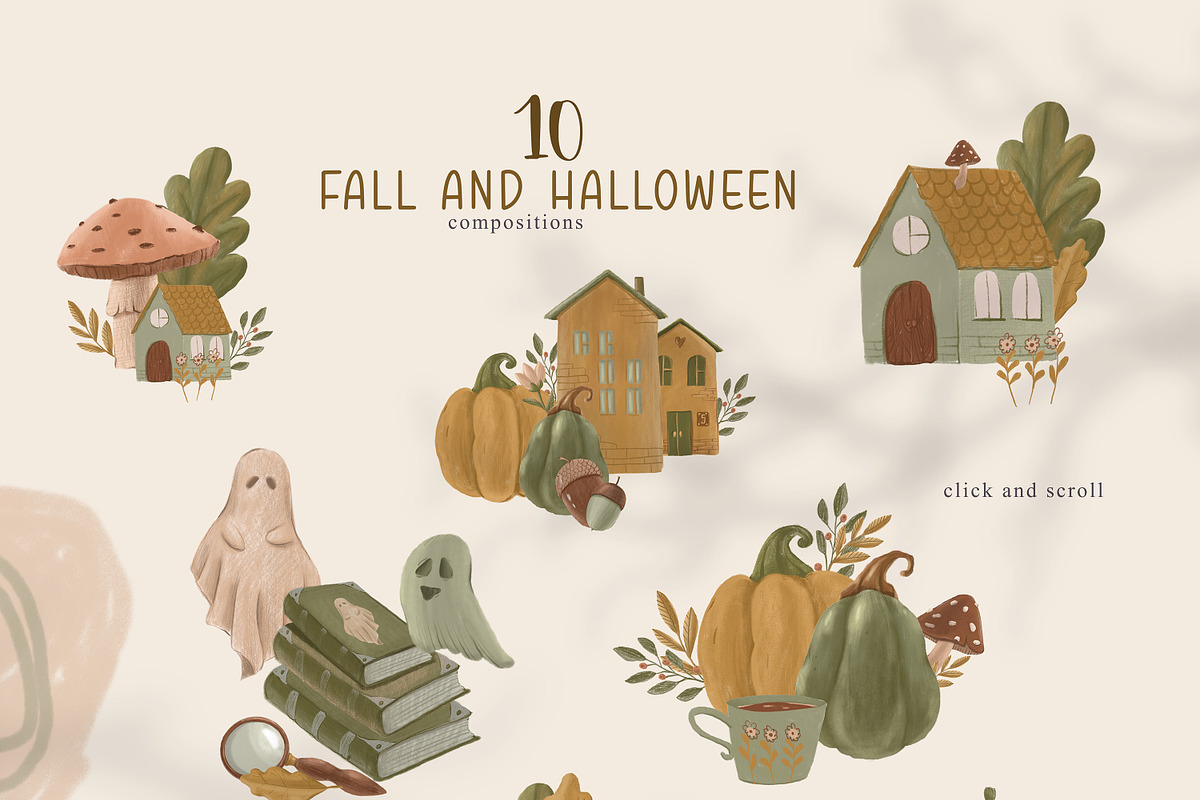 Cute fall and Thanksgiving clipart, a Texture Illustration by Tiana Geo (Photo 2 of 16)