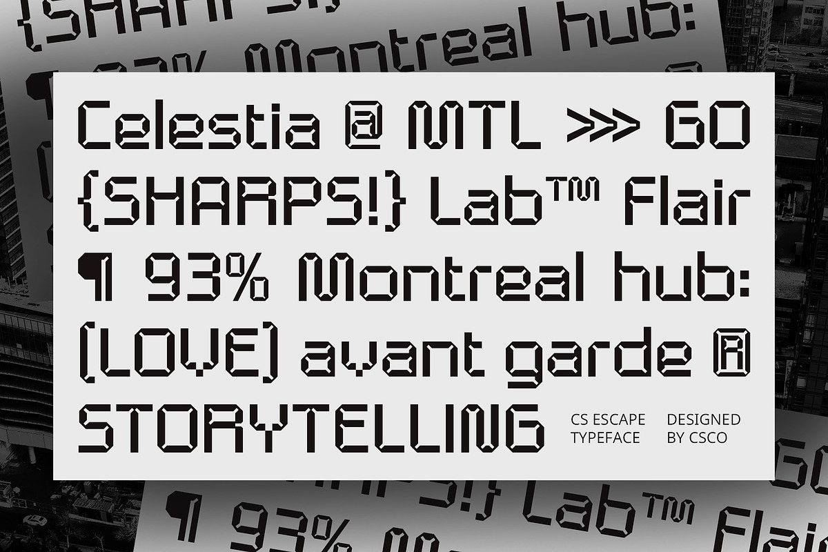 CS Escape – Inktrap Font, a Sans Serif Font by Craft Supply Co. (Photo 2 of 8)