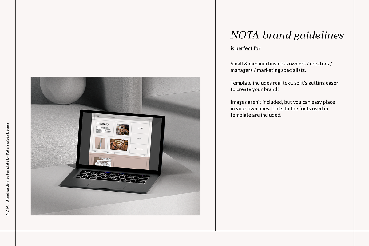 Brand guidelines template, a Branding & Logo Template by Katerina.Sea.Digital (Photo 3 of 7)