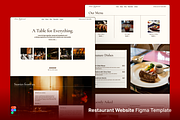 Restaurant Website Figma Template, an UI Kit Template by Rozepaars Design (Thumbnail 1 of 4)