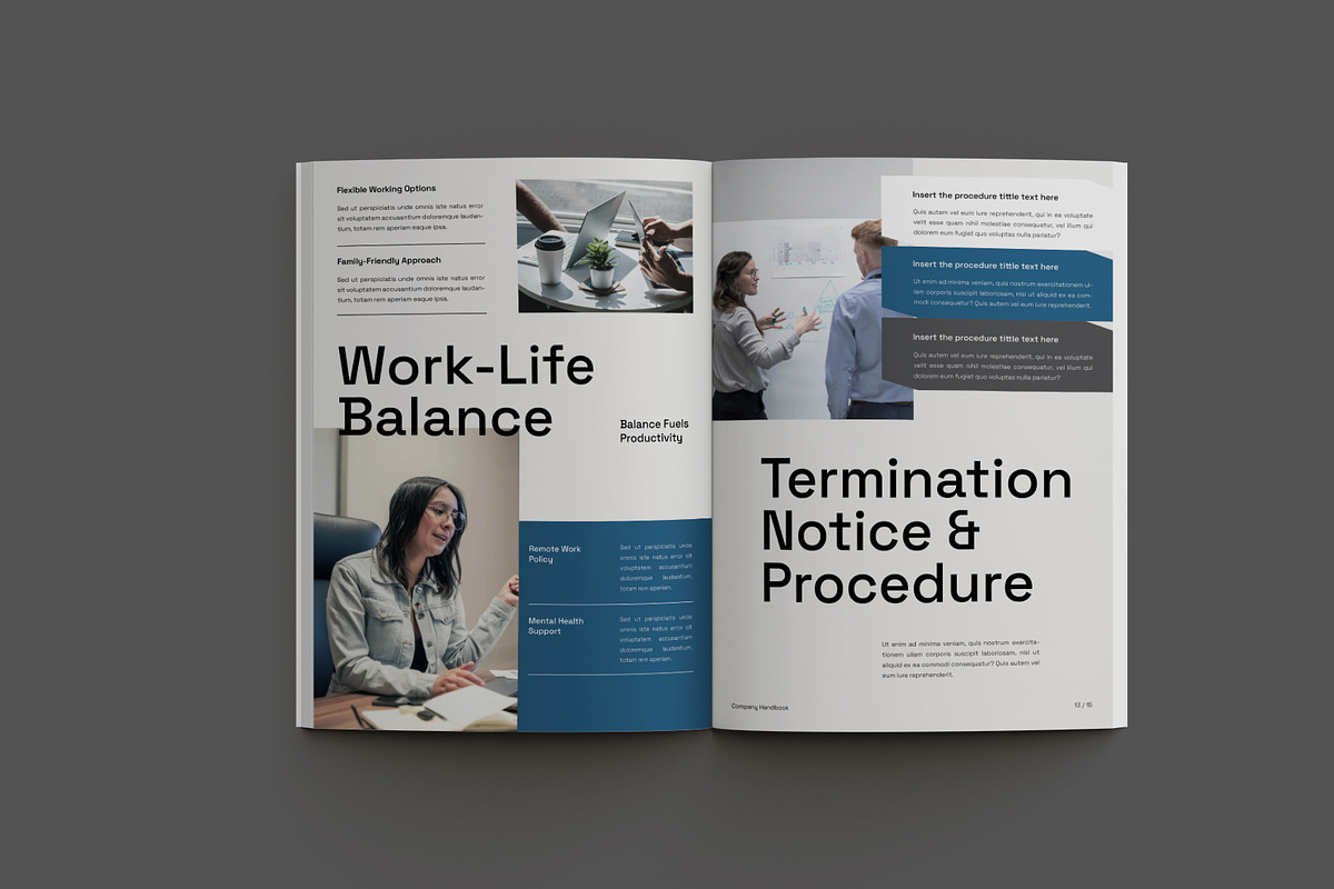 White Minimal Company Handbook, a Stationery Template by Neermana (Photo 4 of 10)
