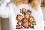 Whimsical Birthday Grandma Clipart, a Seasonal Illustration by designcity5 (Thumbnail 4 of 5)