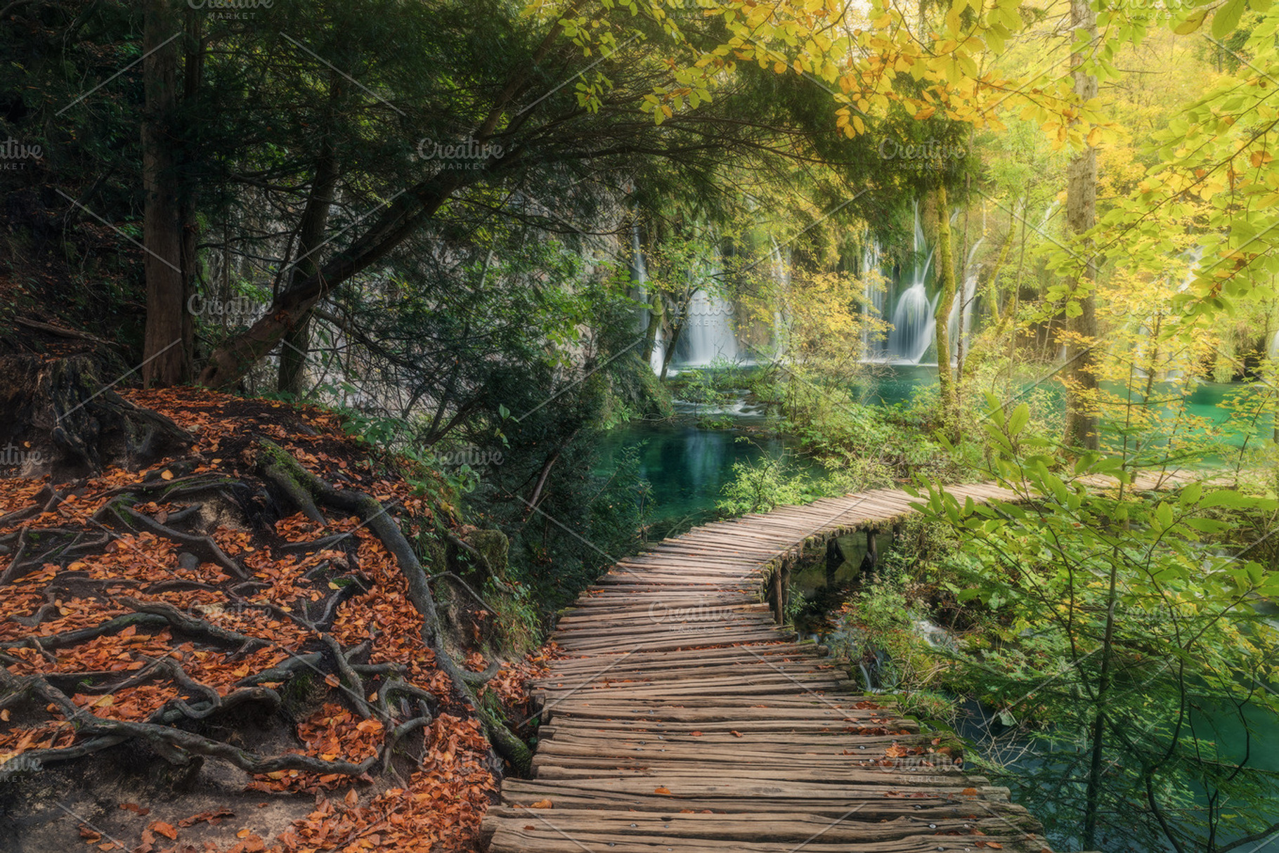 Park plitvice lakes web featuring autumn, beautiful, and beauty, a Nature Photo by naumenkophotographer