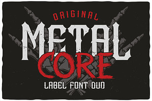 MetalCore Font Duo