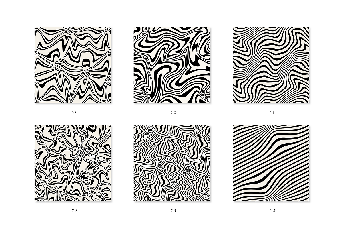 Distorted Seamless Patterns | Vol. 2, a Pattern Graphic by Curly_Pat (Photo 5 of 9)