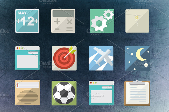 36 Flat Icons Pack