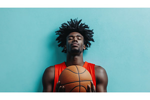 African American male basketball, a Person Photo by Sergey Kotenev