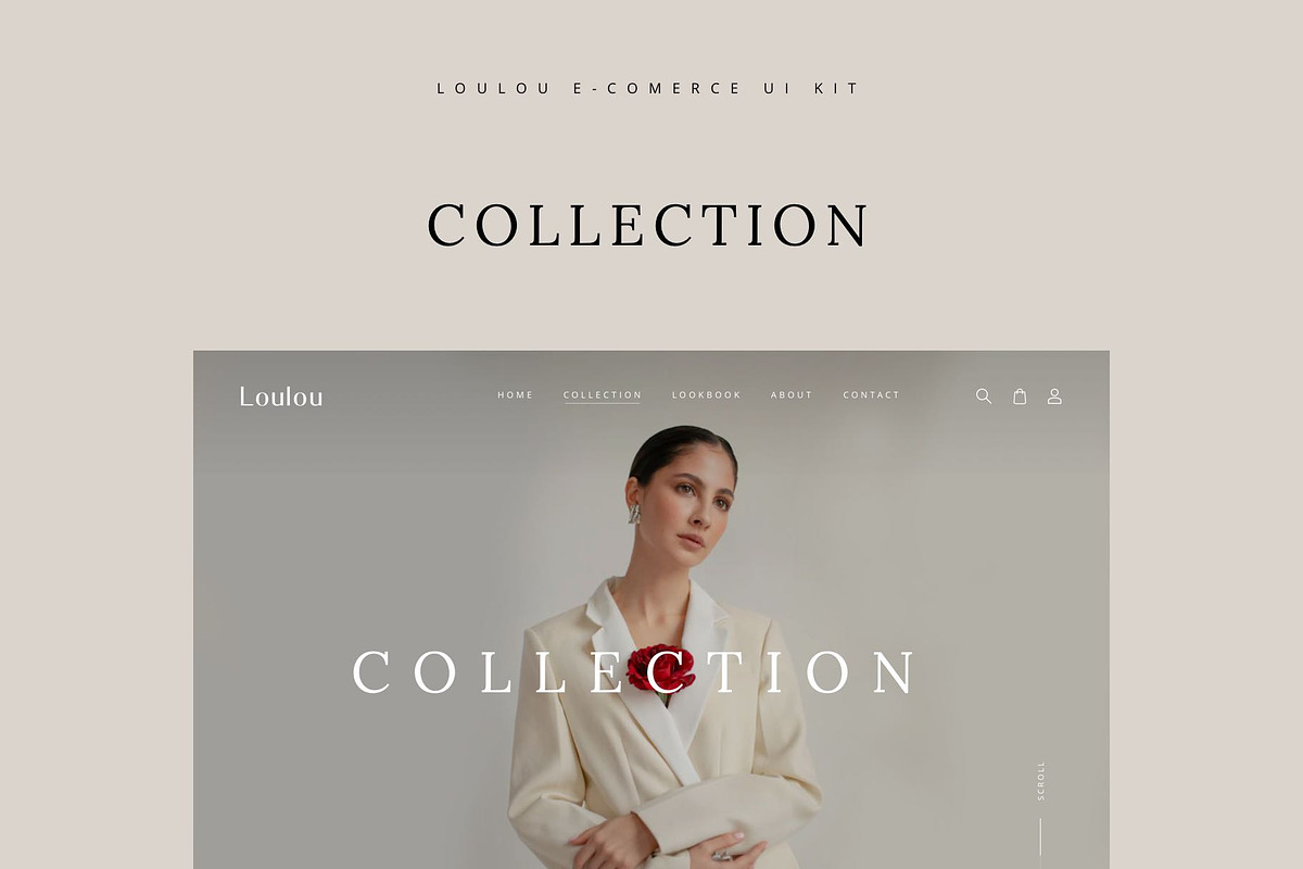 Loulou | Fashion E-commerce Template, a Landing Page Template by Skolastika Phoebe (Photo 6 of 11)