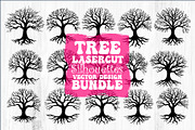 Laser Cut Tree Silhouettes Bundle, a Graphic by hafijul (Thumbnail 1 of 13)
